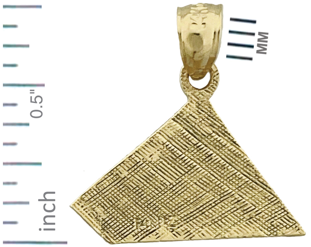 14K Gold Ägyptische Pyramide Charm