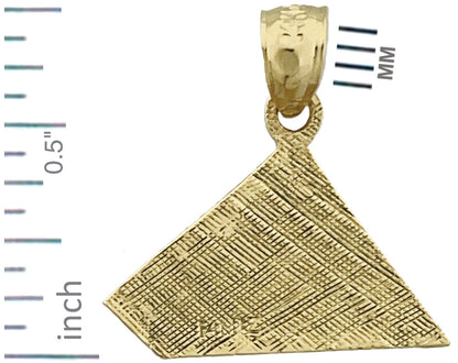 14K Gold Ägyptische Pyramide Charm