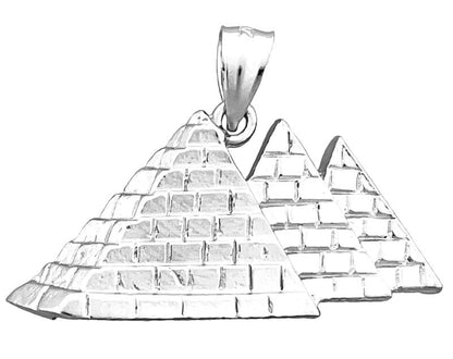 14K Gold Anhänger mit drei ägyptischen Pyramiden