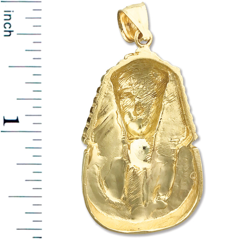 14K Gold Anhänger Ägyptischer Pharao König Tutanchamun
