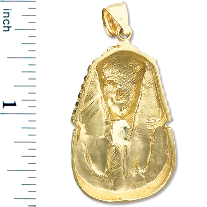 14K Gold Anhänger Ägyptischer Pharao König Tutanchamun