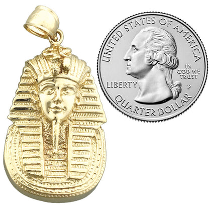 14K Gold Anhänger Ägyptischer Pharao König Tutanchamun