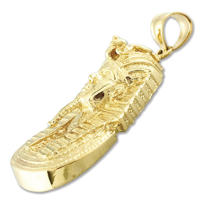 14K Gold Anhänger Ägyptischer Pharao König Tutanchamun