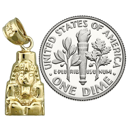 14K Gold Ägyptischer Pharao Charm