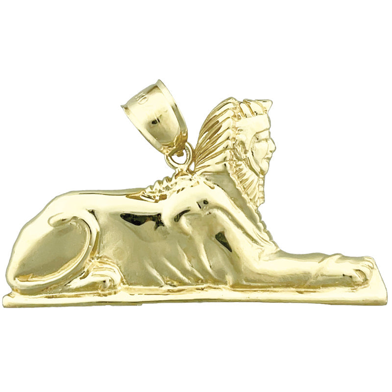 14K Gold Anhänger Große Sphinx von Gizeh
