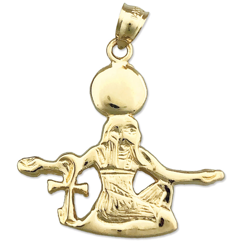 14K Gold Anhänger Ägyptischer Sonnengott Ra