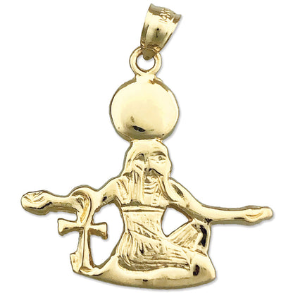 14K Gold Anhänger Ägyptischer Sonnengott Ra