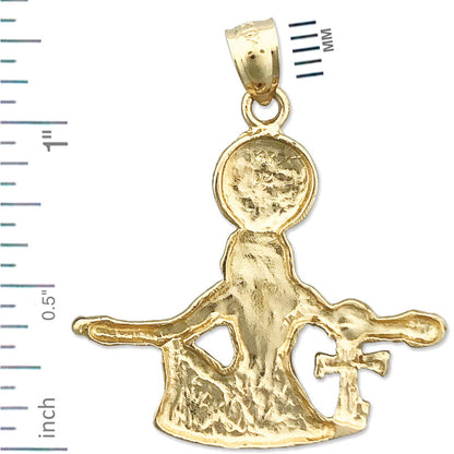 14K Gold Anhänger Ägyptischer Sonnengott Ra