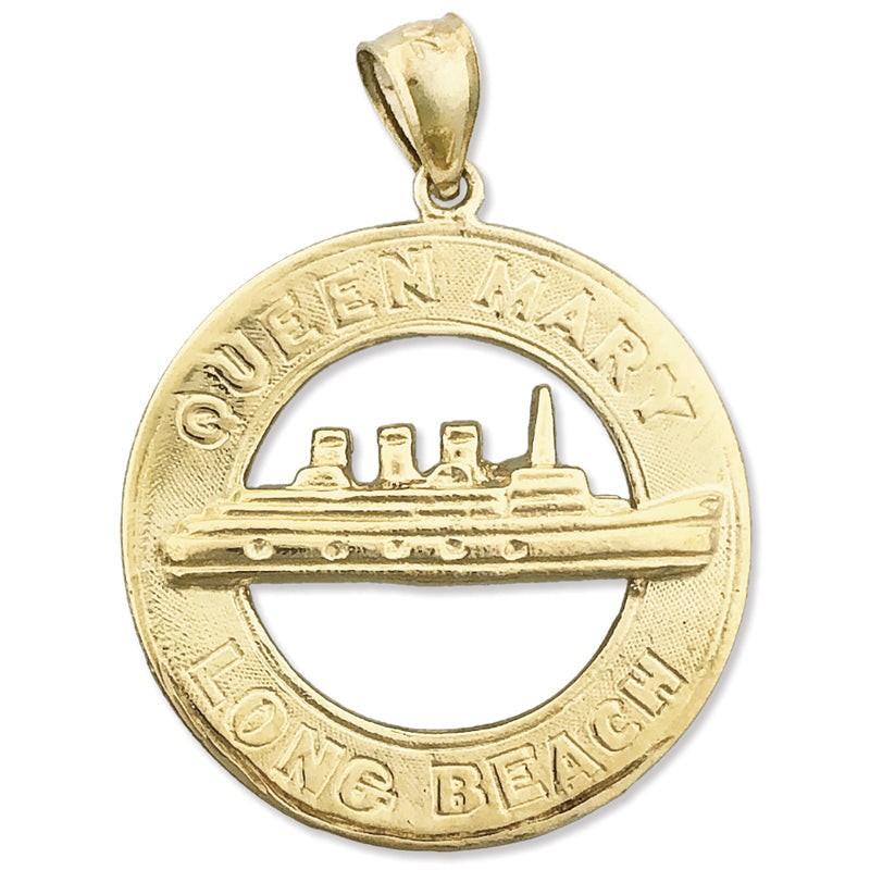 14K Gold Anhänger "Queen Mary Long Beach