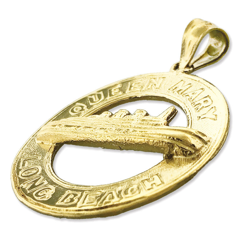 14K Gold Anhänger "Queen Mary Long Beach