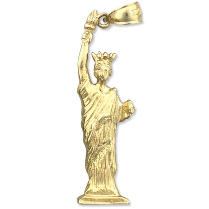 14K Gold Freiheitsstatue-Anhänger