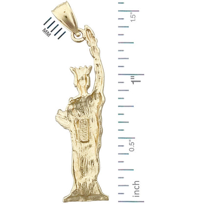 14K Gold Freiheitsstatue-Anhänger