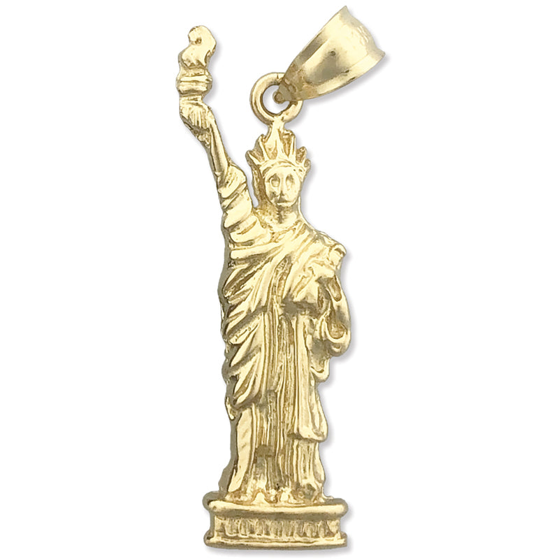 14K Gold Freiheitsstatue-Anhänger New York