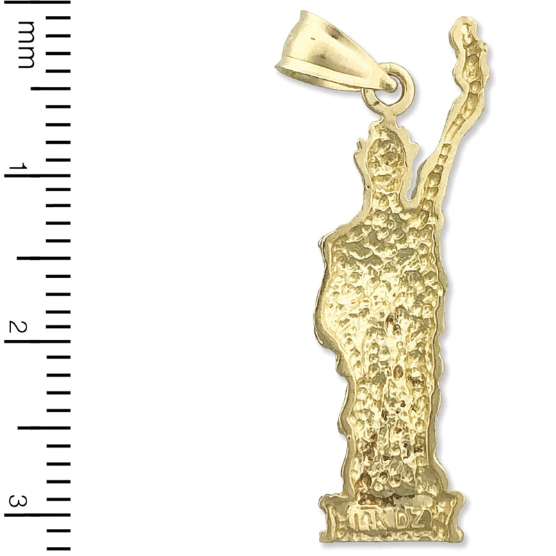 14K Gold Freiheitsstatue-Anhänger New York