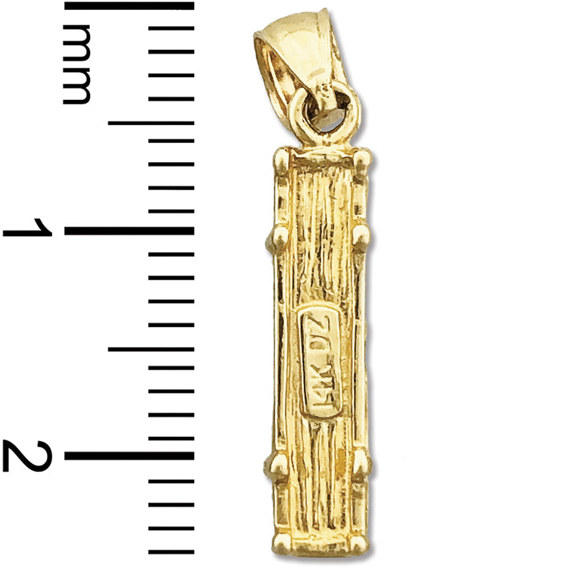 14K Gold 3D Golden-Gate-Bridge-Charm