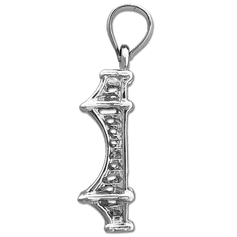 14K Gold 3D Golden-Gate-Bridge-Charm