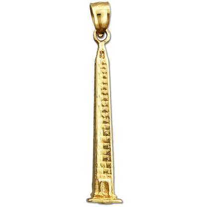 14K Gold 3D Washington-Monument-Anhänger