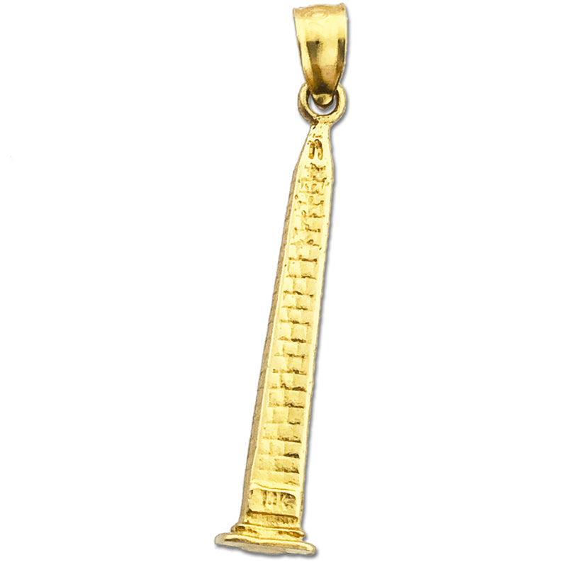14K Gold 3D Washington-Monument-Anhänger