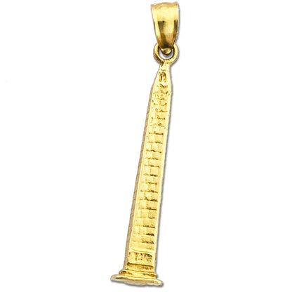 14K Gold 3D Washington-Monument-Anhänger