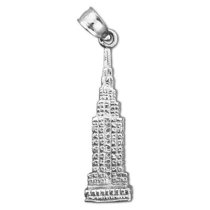 585 Gold 3D Empire State Building Charm