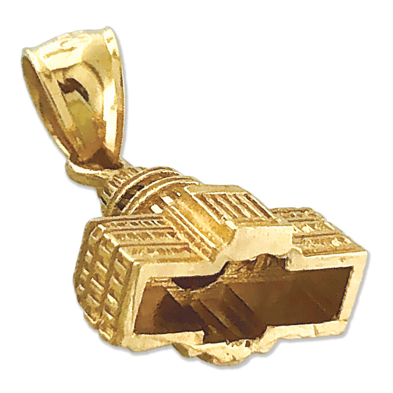 14K Gold 3D-Charm „US Capitol Building Washington DC“