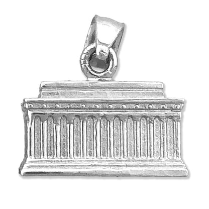 14K Gold Lincoln Memorial Charm Washington DC 3D
