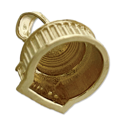 14K Gold 3D Washington DC Jefferson Memorial Charm-Anhänger