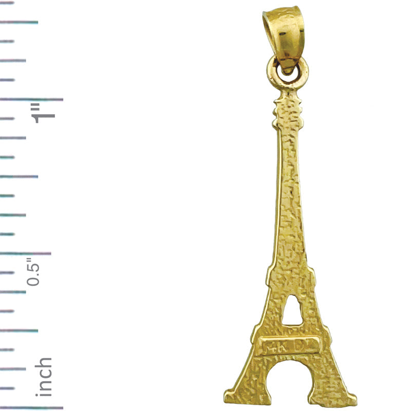585 Gold Eiffelturm-Anhänger