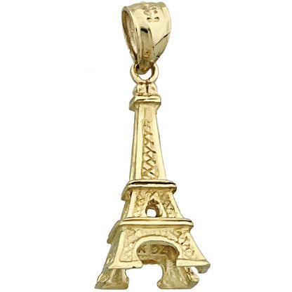 14K Gold 3D-Eiffelturm-Charm