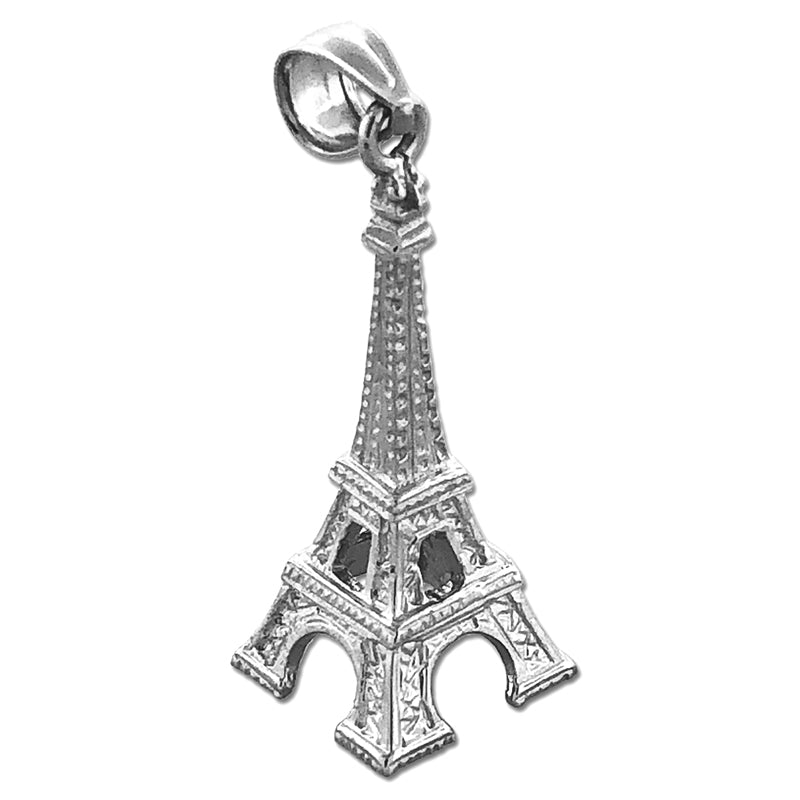 14K Gold 3-D Eiffelturm-Anhänger