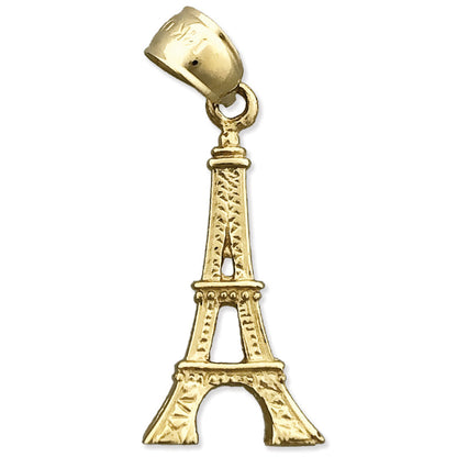14K Gold 3D Eiffelturm-Paris-Charm