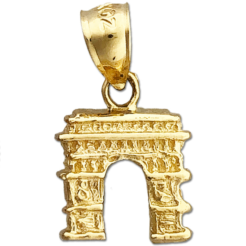 Gold-Charm "Arc de Triomphe", 14K