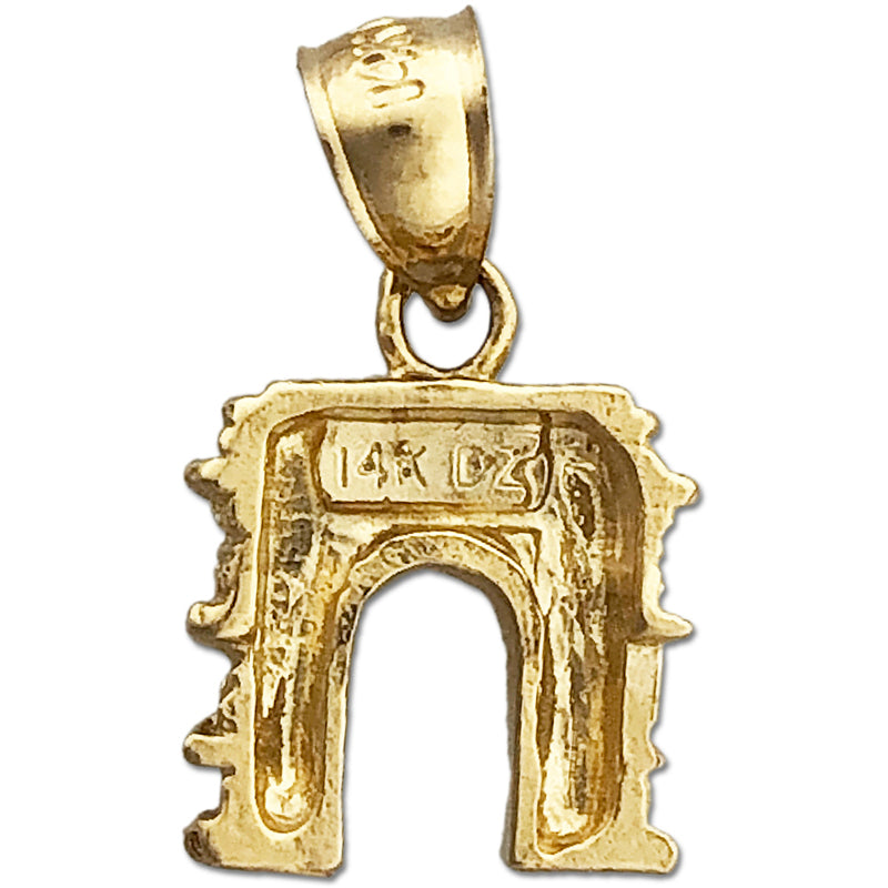 Gold-Charm "Arc de Triomphe", 14K