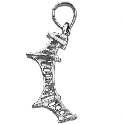 14K Gold 3D Mackinac-Brücke Charm