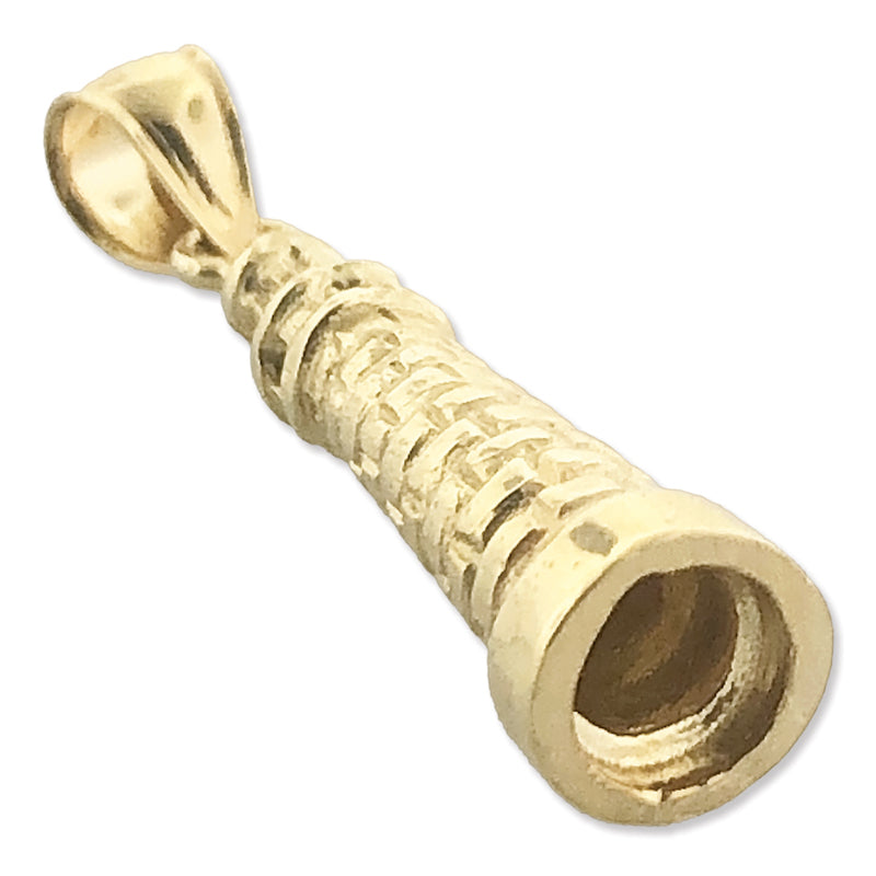 14K Gold 3D Charm „Schiefer Turm von Pisa" Italien
