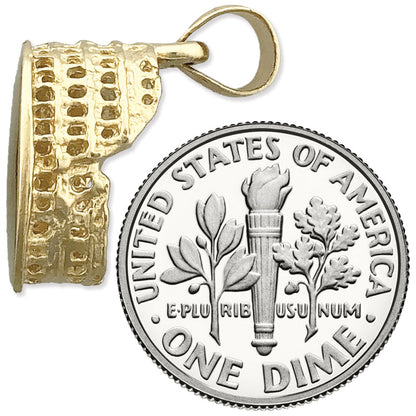 14K Gold 3D Römisches Kolosseum Charm