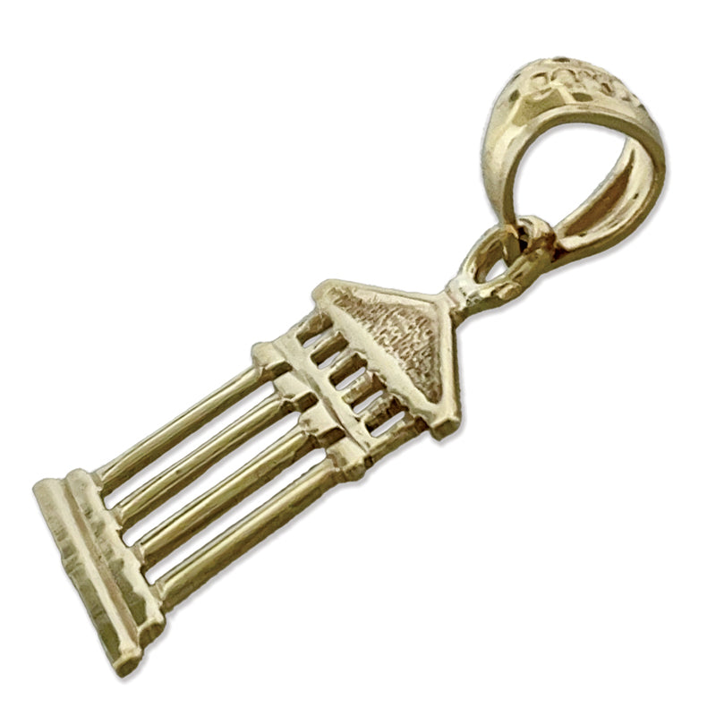14K Gold Griechischer Parthenon-Charm