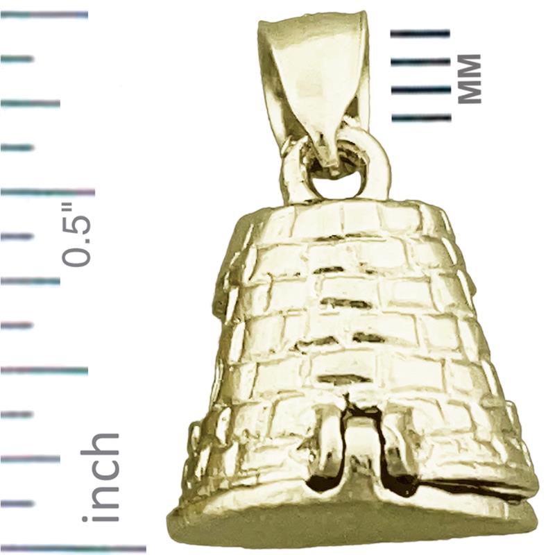 14K Gold St. Croix 3D Zuckermühle-Charm