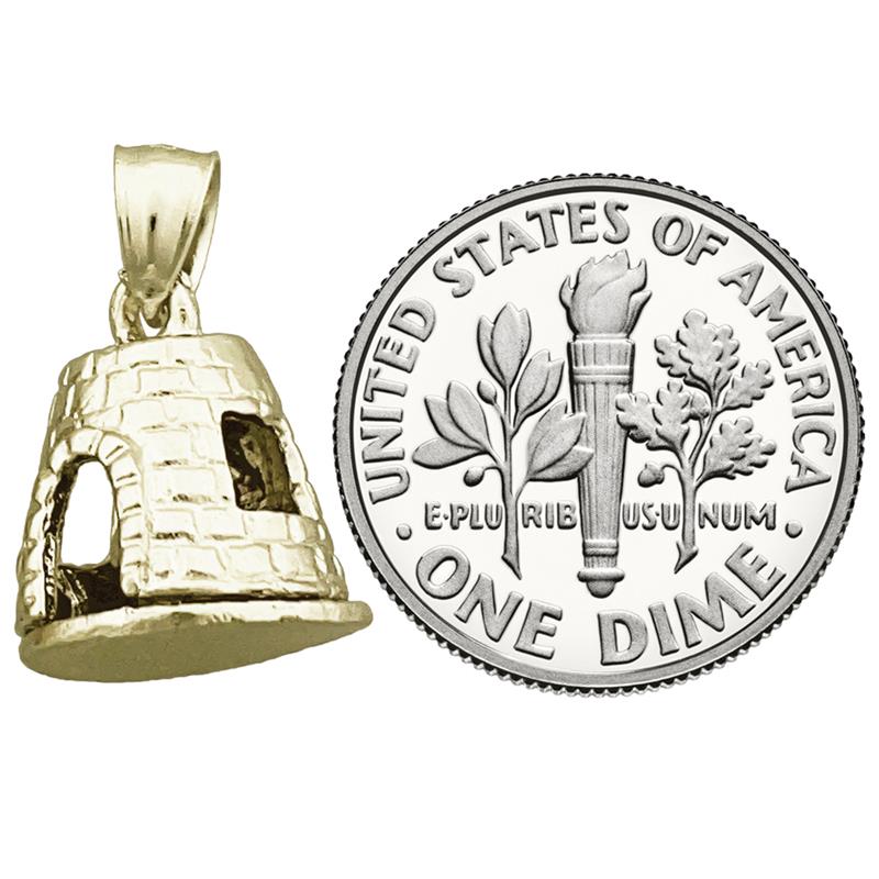 14K Gold St. Croix 3D Zuckermühle-Charm
