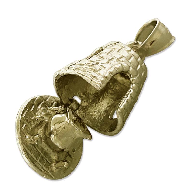 14K Gold St. Croix 3D Zuckermühle-Charm