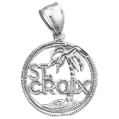 14K Gold Saint Croix Virgin Islands Charm