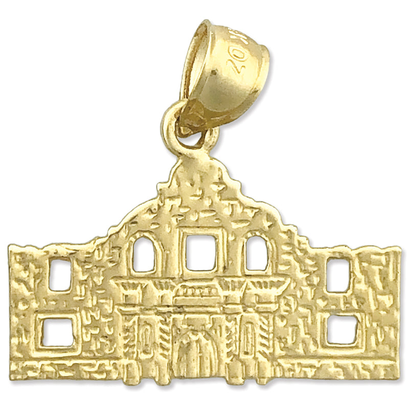 14K Gold Anhänger San Antonio de Valero Mission