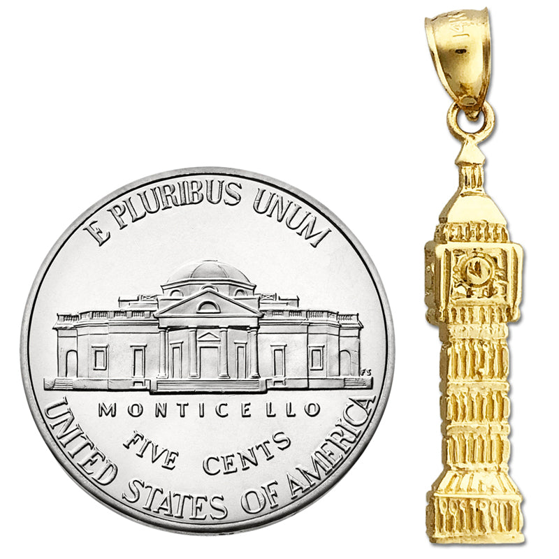 14K Gold Big-Ben-Westminster-London-Charm