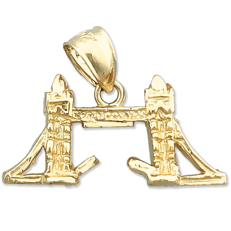 14K Gold 3D-London-Bridge-Charm