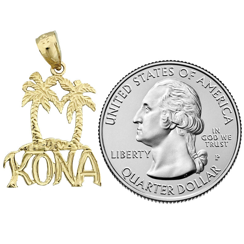585 Gold Palmenbaum Kona Charm