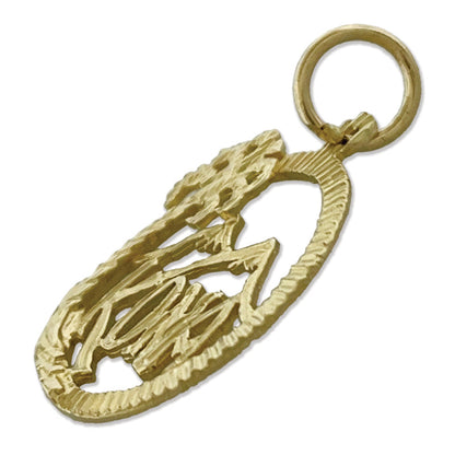 14K Gold Hawaii Kona Island Charm-Anhänger