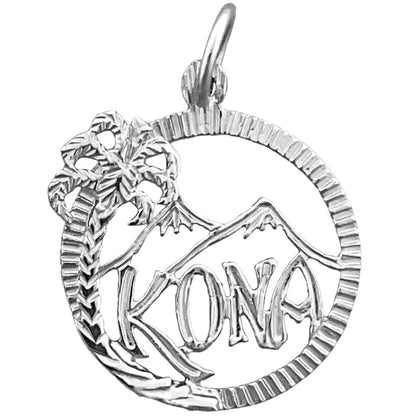 14K Gold Hawaii Kona Island Charm-Anhänger