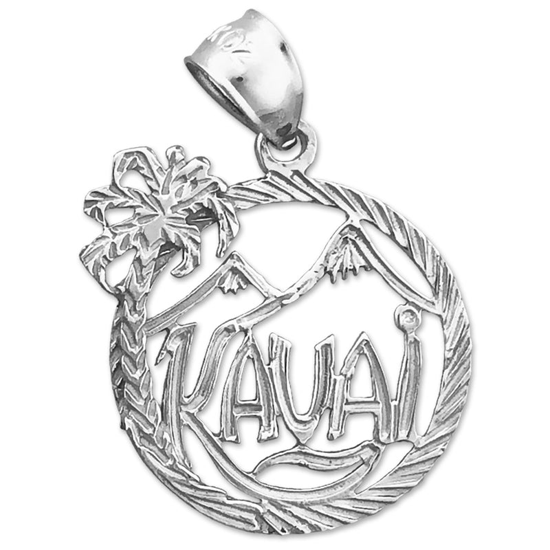 Charm „Kauai Hawaii" im Kreis, 14K Gold