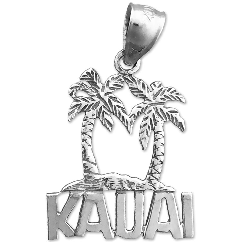 14K Gold Kauai-Charm mit Palmen