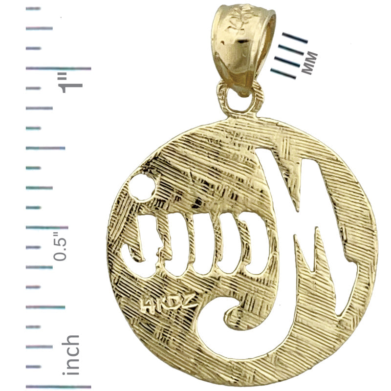 14K Gold Sunburst-Maui-Anhänger